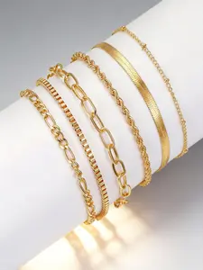 14K Solid Gold Bracelet for women Minimalist Layering Waterproof Paperclip & Cuban Link Bracelets for Women Elegant Stackable Trendy Dainty Perfect Gift for Mother's Day Valentine's DayGift Box Included