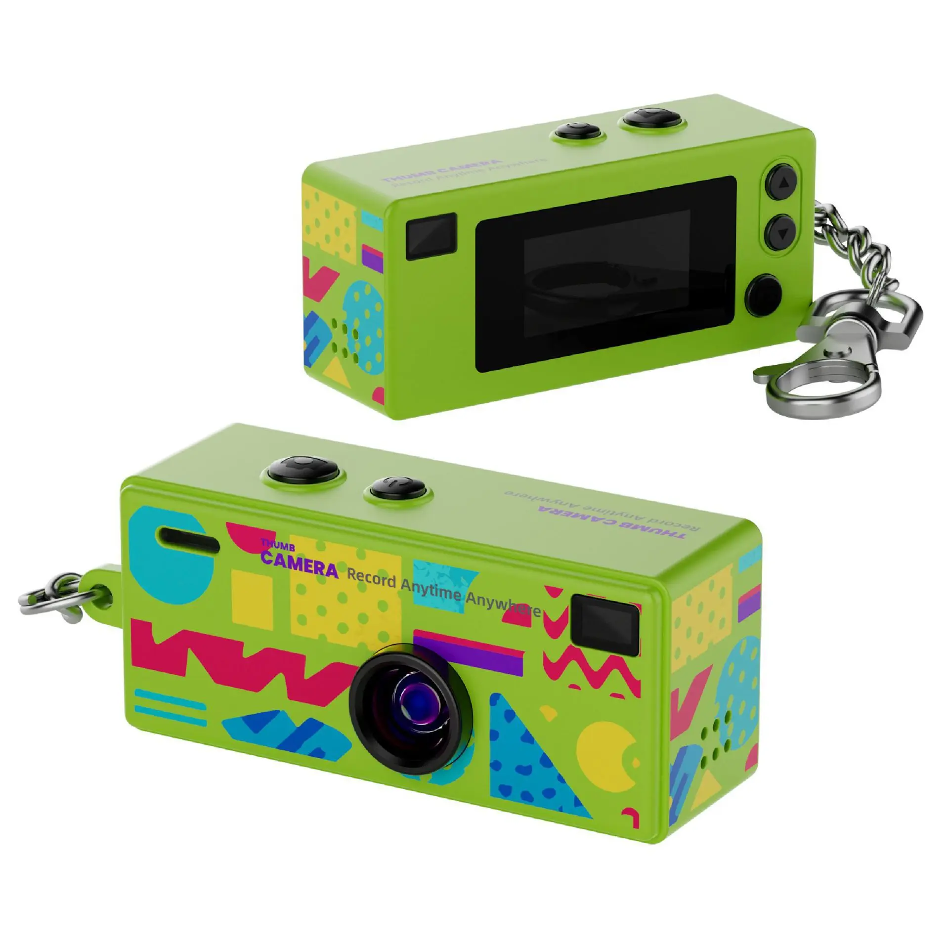 Digital Camera Vlogging Camera Retro Mini Keychain Camera Multifunction HD Recorder Portable Video Camera for Content Creation Travel Gadgets Vlogging Live Streaming Use Vlogging Travel