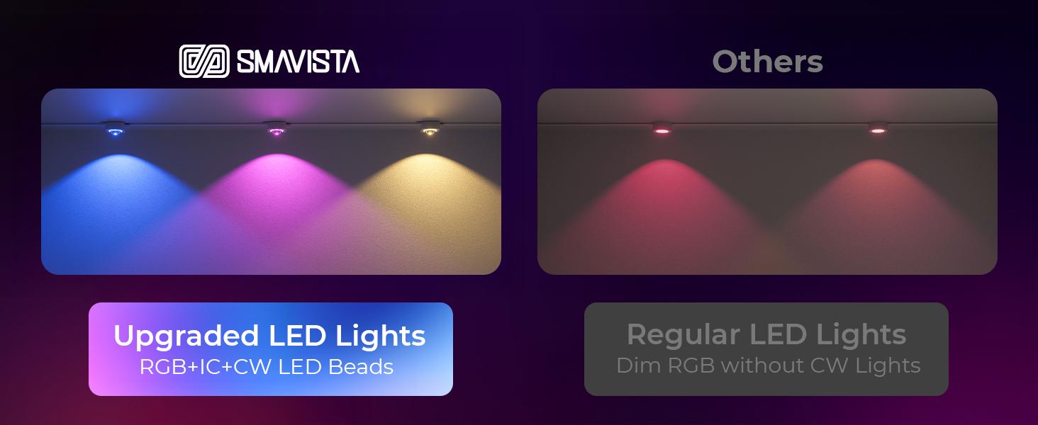 CuLiDing Smart RGBWIC LED Permanent Outdoor Lights Pro, 100+ Scene Modes, Waterproof Eaves Light for Halloween Christmas Decor, Alexa & Google Assistant Compatible,2700K-6500K Adjustable