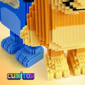 CubiTOY Animation Series Large Booey (~12,000 PCS) and Bingy (7,046) Micro 3D Building Block Model CubiTOY Animation Series Large Booey (~12,000 PCS) and Bingy (7,046) Micro 3D Building Block Model