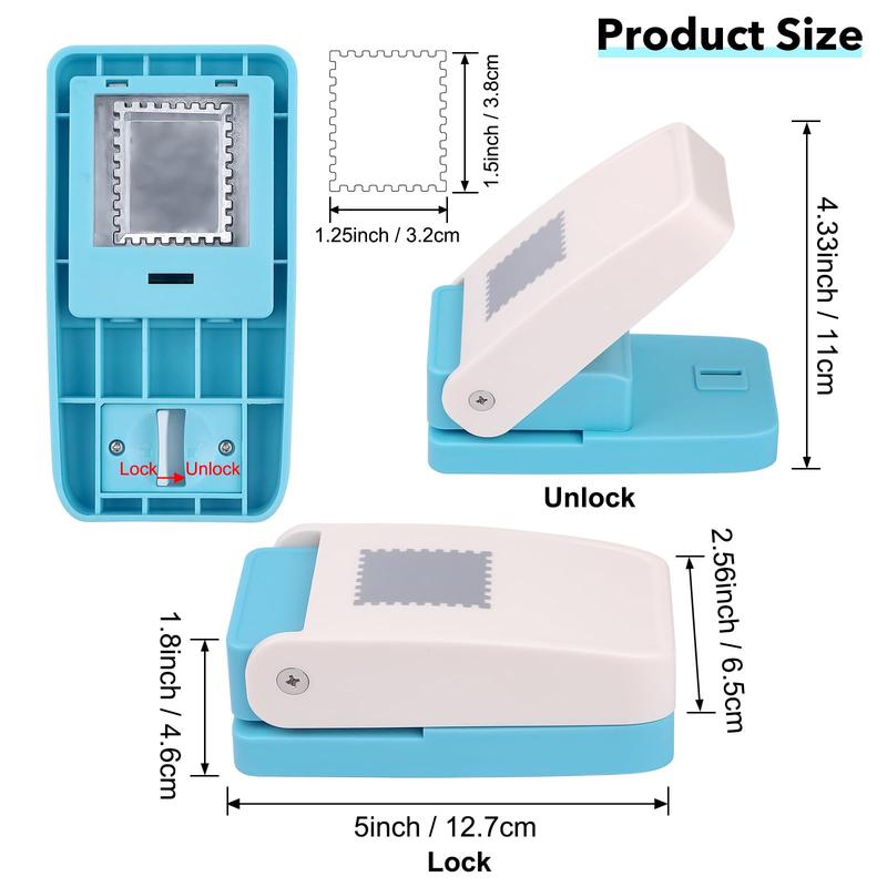 Stamp Puncher, Rectangular Postage Stamp Puncher, Stamp Hole Puncher for DIY Crafting Scrapbooking DIY Card Making Arts Crafts Supplies