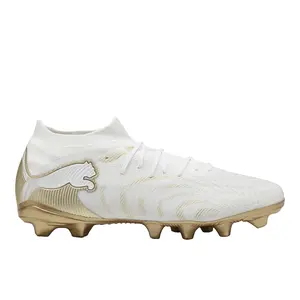 PUMA Mens Future 9 Match Firm GroundArtificial Ground Soccer Cleats  - Gold, White