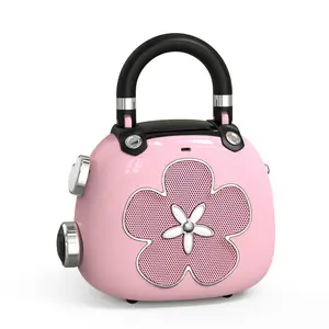 DOSS Candy Cute Mini Bluetooth Speaker | 5W Full-Range Audio, Lightweight & Adorable Pink | Perfect Gift & Desk Decoration