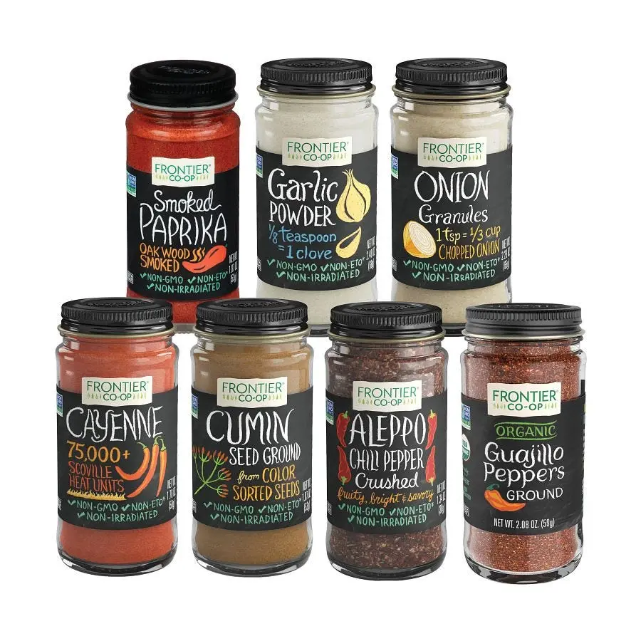 Frontier Co-op DIY Grill & Dry Rub Spice Set, Bring On The Heat