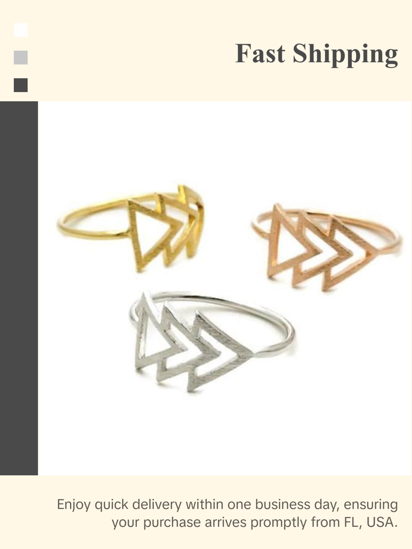 Triangle Ring - Midi Rings