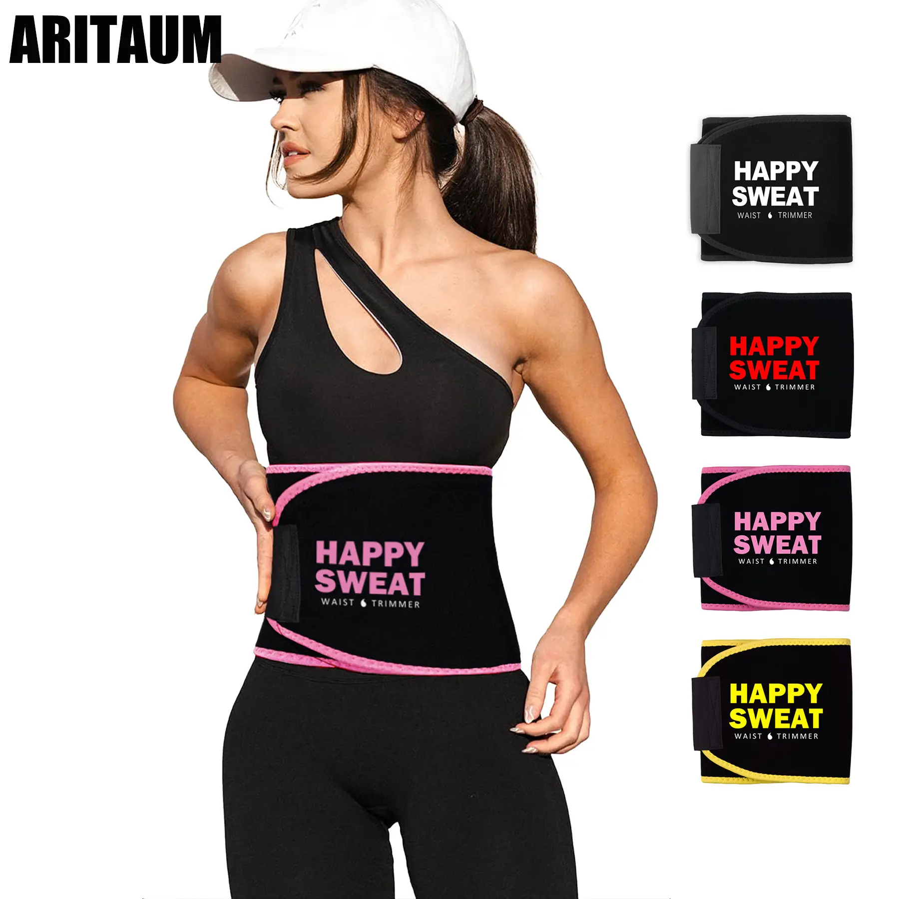 Sweat belt sweat band for women gym stuffed waist trainer for gym suitable for gym training running weightlifting