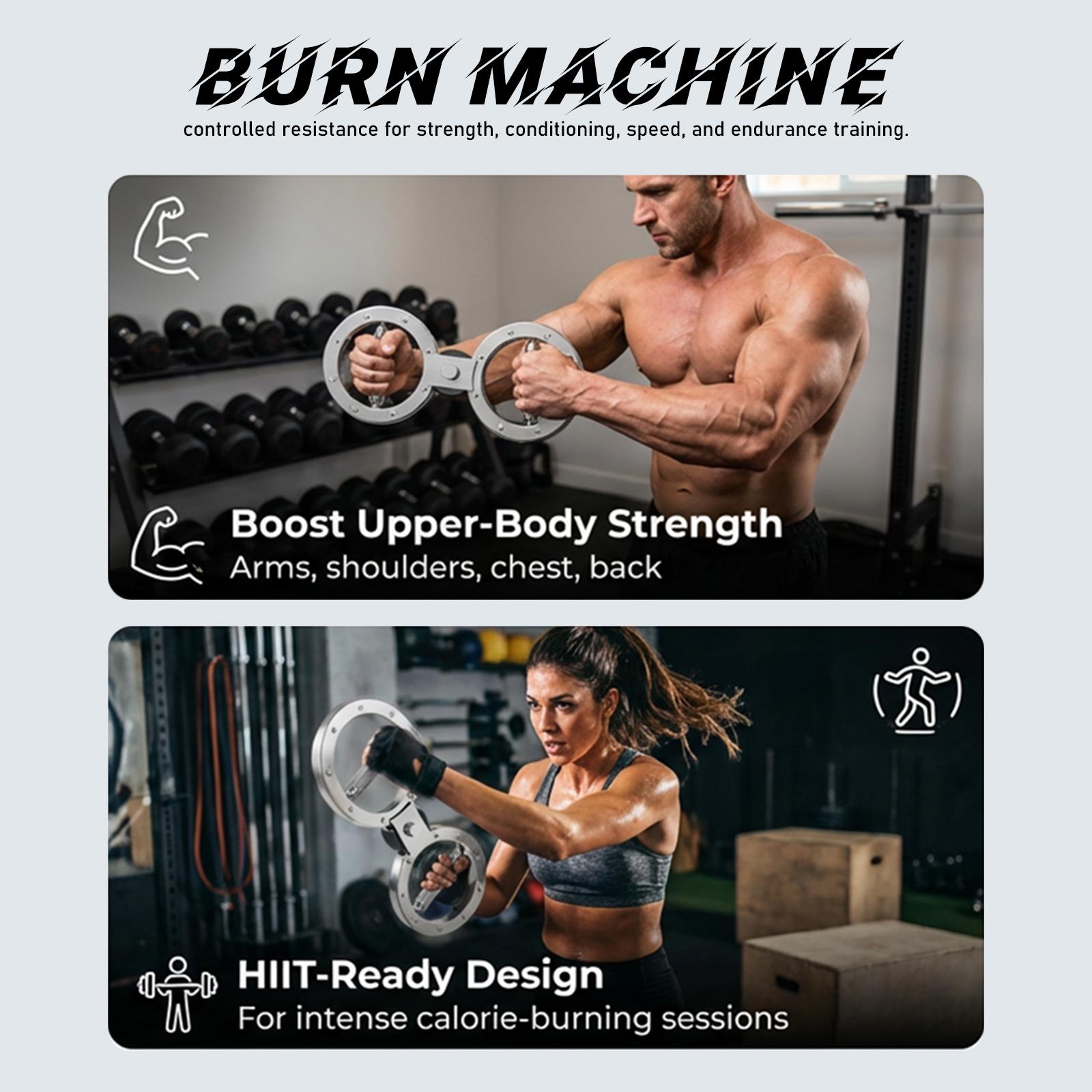 【Featured TikTok Products】S.Y.Home&Outdoor Arm Trainer-Spinning Rotator Burn Machine, 12LB Arm Exercise Equipment with Adjustable Resistance, Forearm Trainer for Boxing，Arm Twister with Flex Core Trainer, chest workout Training Explosive Power#BlackFriday