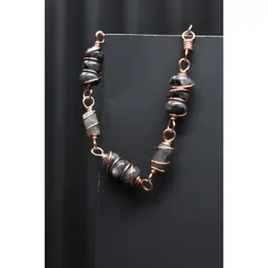 Labradorite - Orbit: Copper Bracelet