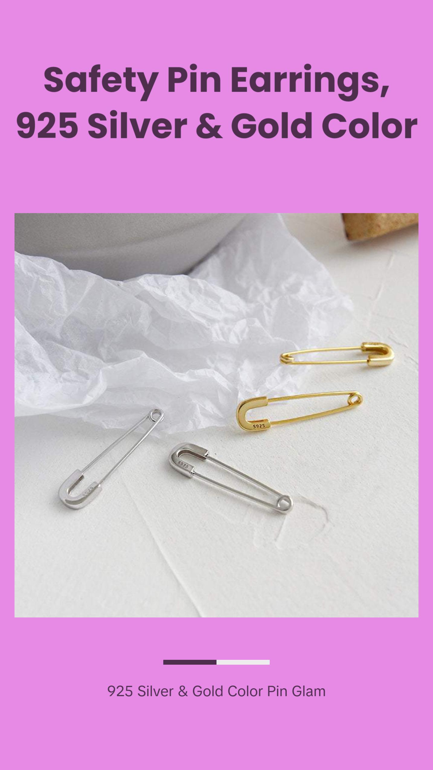 Safety Pin Earrings