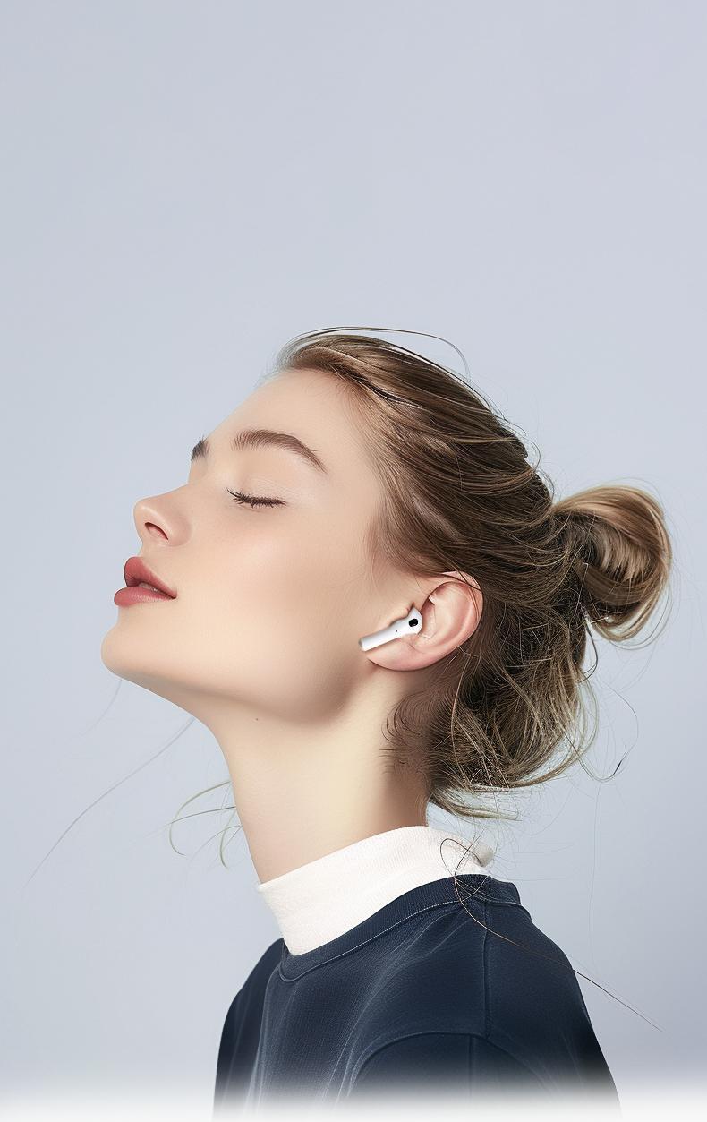 T02  earbuds wireless headphones bluetooth earbuds audifonos bluetooth Wireless Bluetooth Earphones,Spatial Surround Sound Headset Light-Weigh Ergonomic Design Open Ear Headphones, Long Battery Life, Compatible with Various System