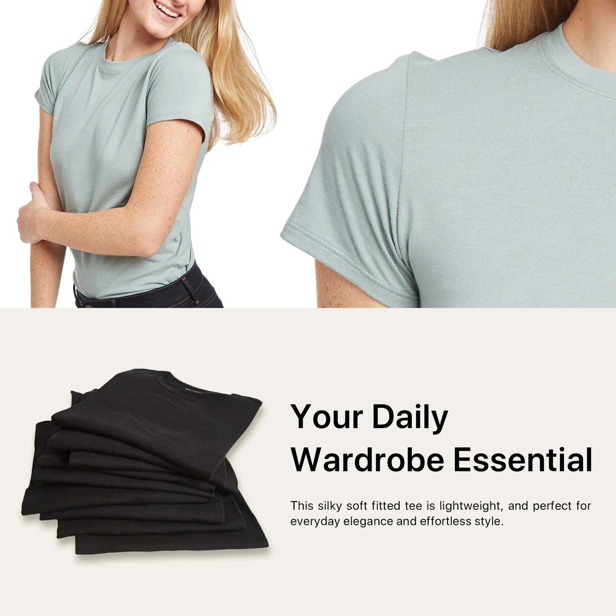 Mott&Bow | Fitted Crew Marcy Tee tt Mott&Bow | Fitted Crew Marcy Tee tt