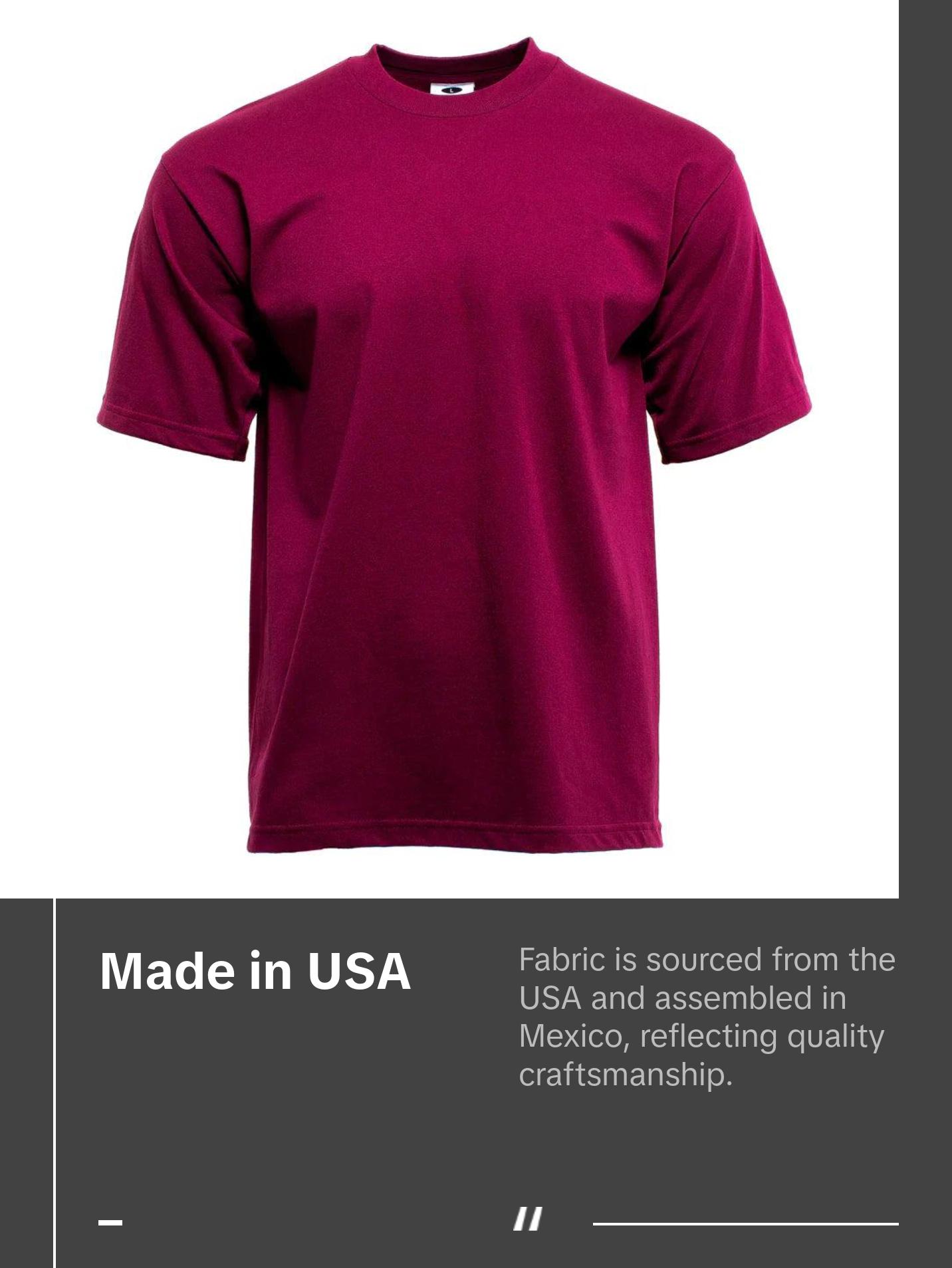 Pro Club shirts Men's Heavyweight Short Sleeve T-Shirt Casual Cotton Tee Pro Club Plain LA \ Hip Hop Harem Loose Fitting  All colors  Streetwear Menswear