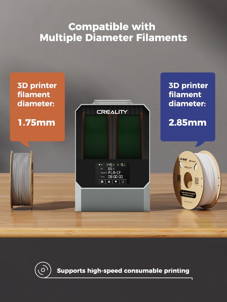 Creality Space Pi Filament Dryer Plus - Dual-Spool Filament Dryer Box for 3D Printing with PTC Heater