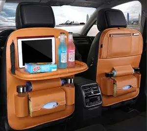 BackSeat Organizer,2 Pack for Kids Car Organizer Kick Mats Kick Mats Back Seat Protector with Touch Screen Tablet Holder, for Kids, Car Travel Accessories, (2PACK)