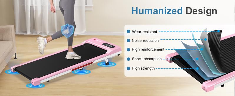 Walking Pad with 5% incline, 0.6-5Mph, Under Desk Treadmill Portable for Office & Home, Wide Running Belt, Remote Control, LED Display, 300 Lb Capacity Walking Pad with 5% incline, 0.6-5Mph, Under Desk Treadmill Portable for Office & Home, Wide Running Belt, Remote Control, LED Display, 300 Lb Capacity