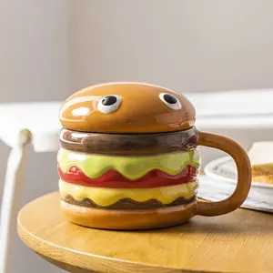 Yummy Hamburger-Shaped Ceramic Hamburger Mug