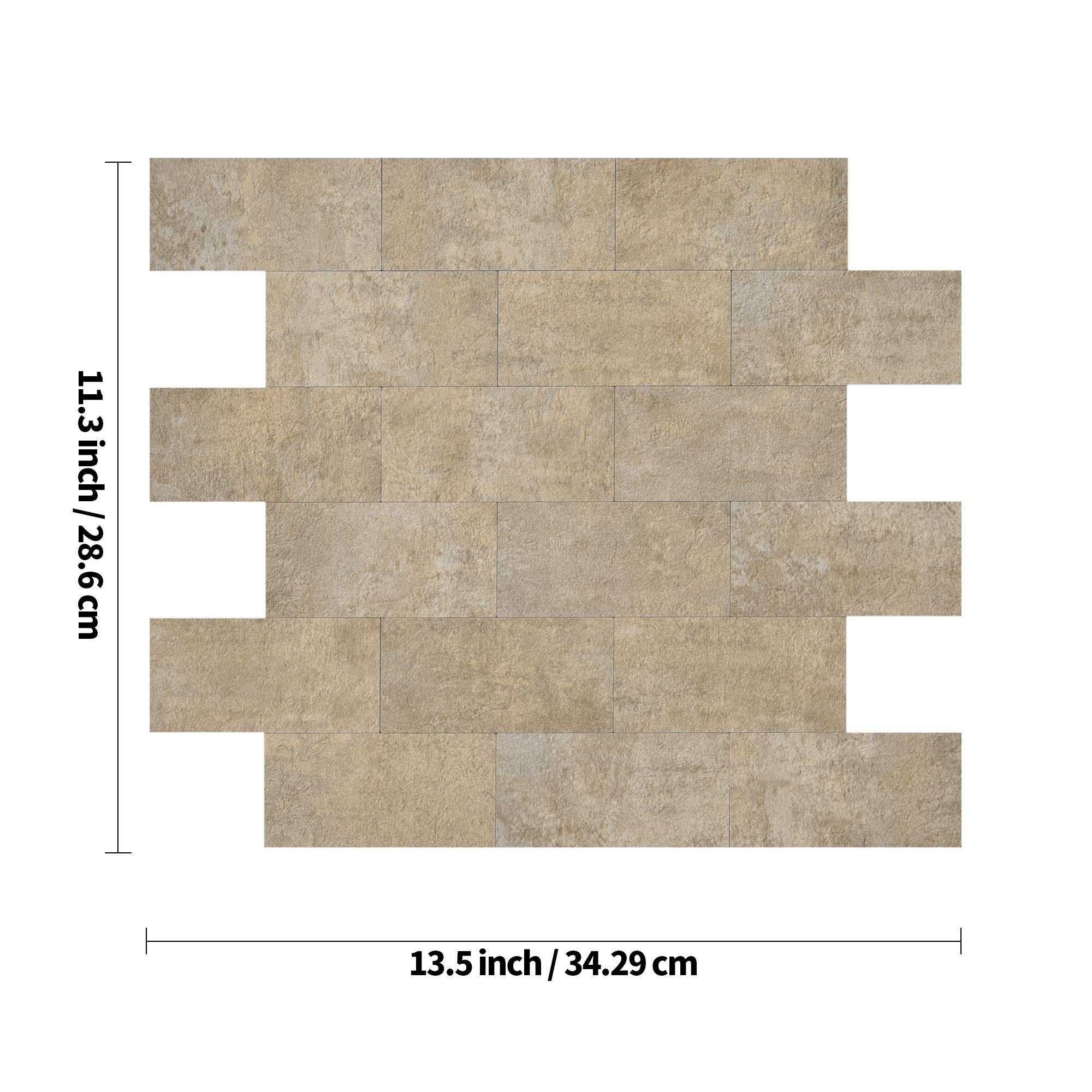 Art3d 10-Pack Peel and Stick PVC BacksplashTiles  11.4"x13.5" for Kitchen, Bathroom, and Laundry Room Decor  Waterproof Vinyl Decorative Wall Stickers