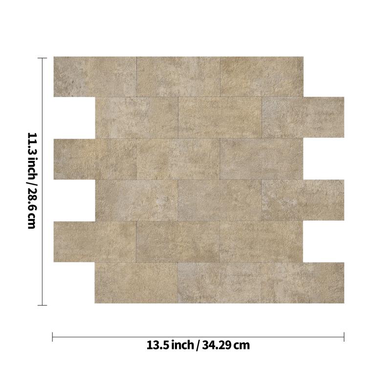 Art3d 10-Pack Peel and Stick PVC BacksplashTiles  11.4"x13.5" for Kitchen, Bathroom, and Laundry Room Decor  Waterproof Vinyl Decorative Wall Stickers