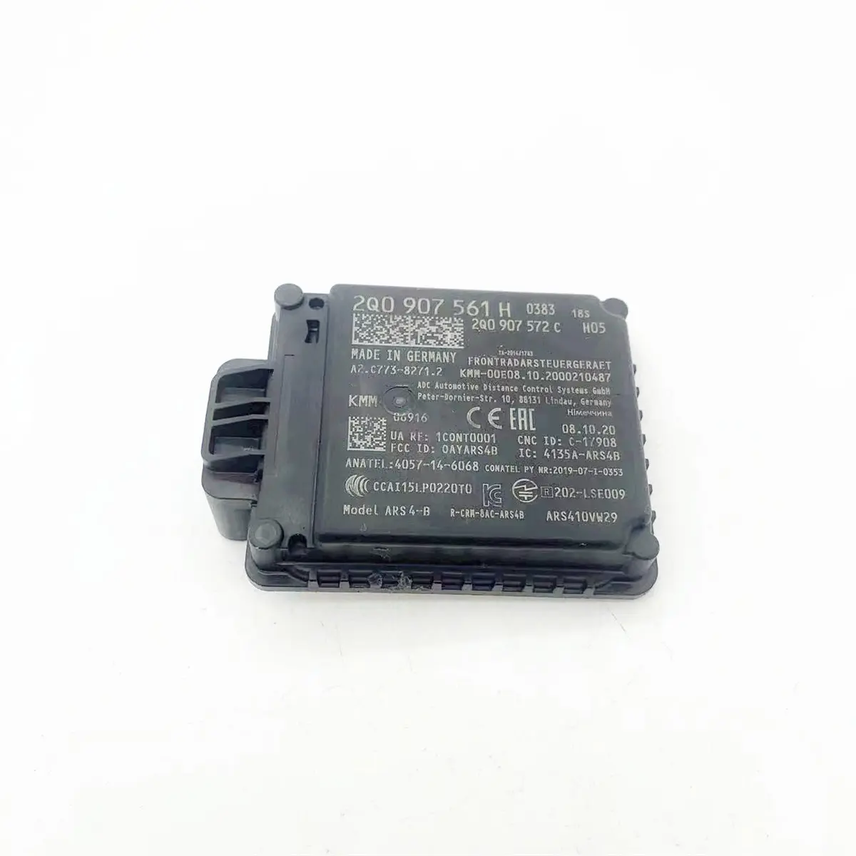 Cruise Control Distance Sensor Radar Assembly - OEM Replacement Part for 19-24 Audi Q3, Part Number 2Q0907561H