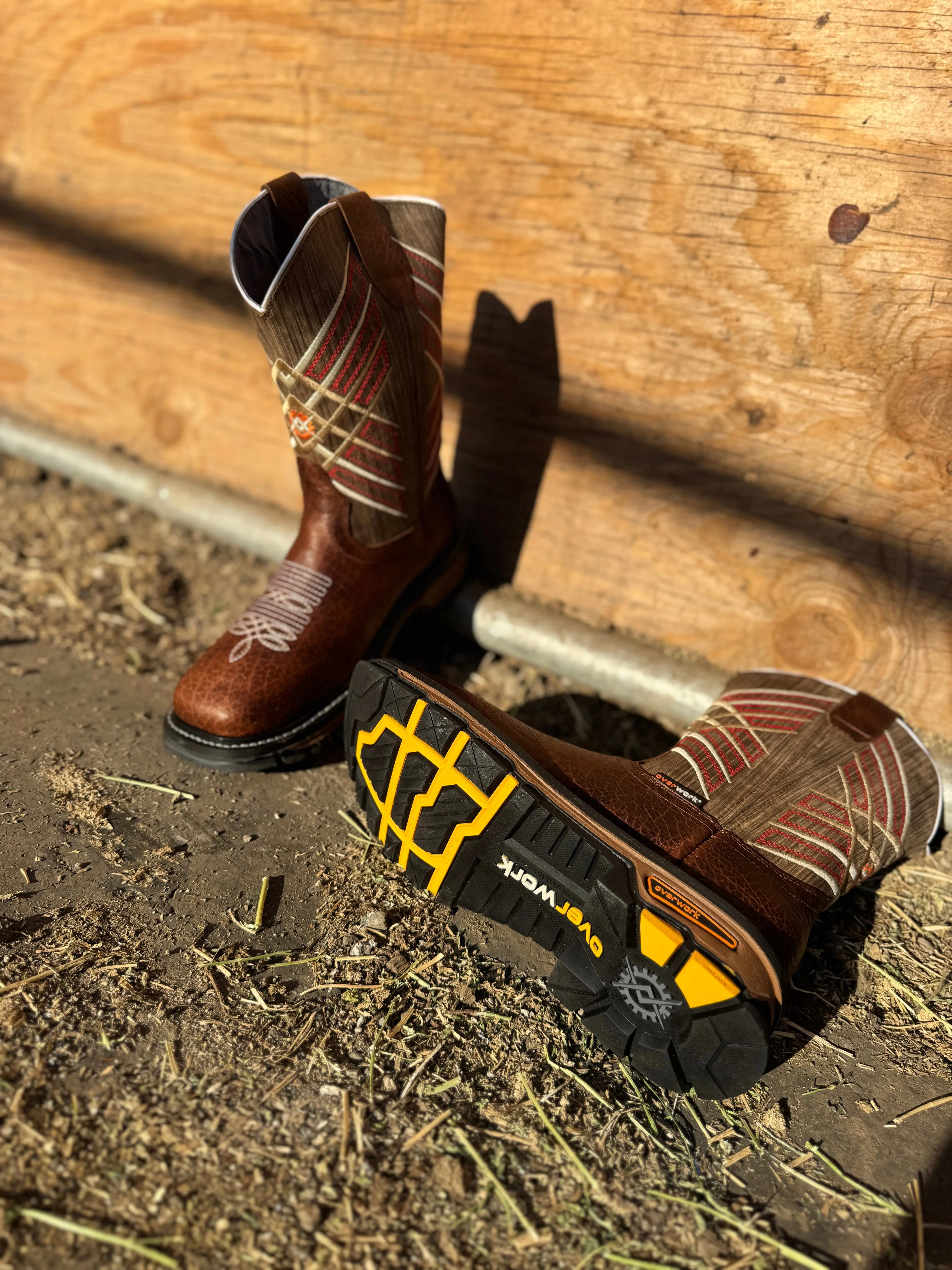 1710 Shoulder Overwork Brown Work Boot – Puncture & Slip Resistant | Gel Comfort Sole
