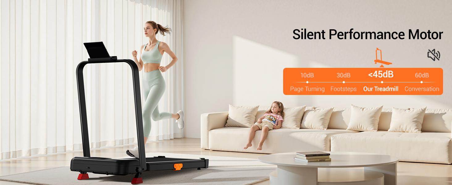 UMAY Treadmill with 15% Incline, 4-In-1 Portable Foldable Under Desk Treadmills for Home and Office, 2.5 HP Quiet Walking Pad with 300 LBS Capacity SpringStatements