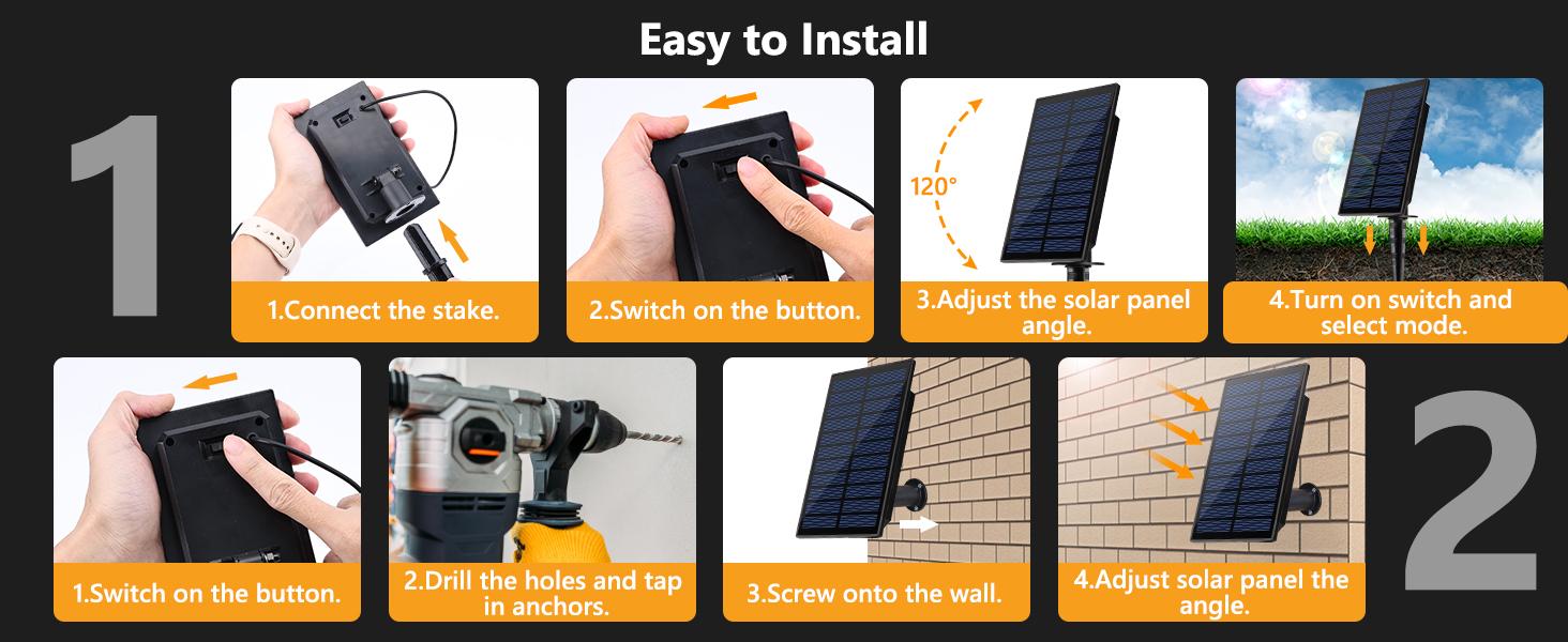 Garden Deco Solar Flame Flickering Lantern, 22Ft Solar Patio Light with 10 Flickering Flame Light Bulbs, Waterproof Lantern For Halloween Christmas Deco Festival, Garden for Outside,Yard,Patio,Porch,Trees,Lawn,Pathway