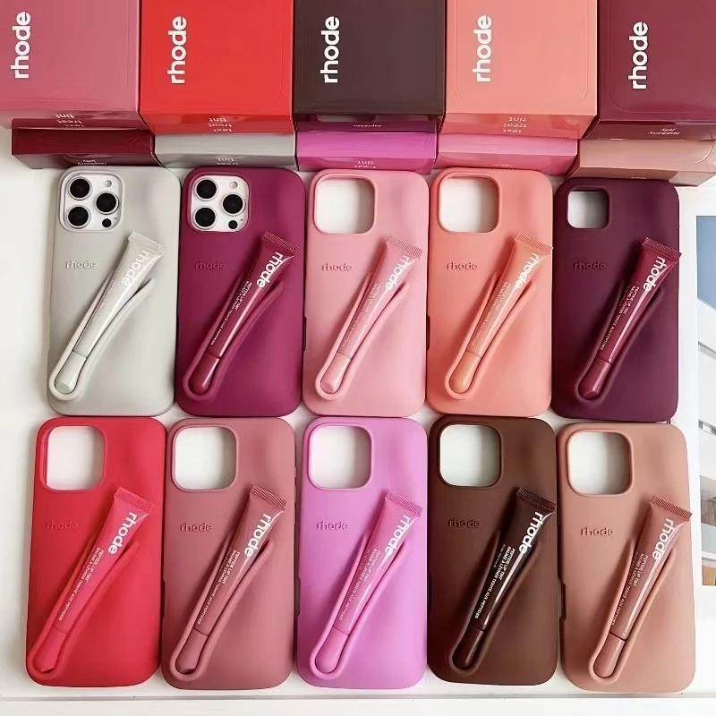 RHODE Phone Case & Lip Balm Holder for iPhone 11 12 13 14 15 16 17 Pro Max