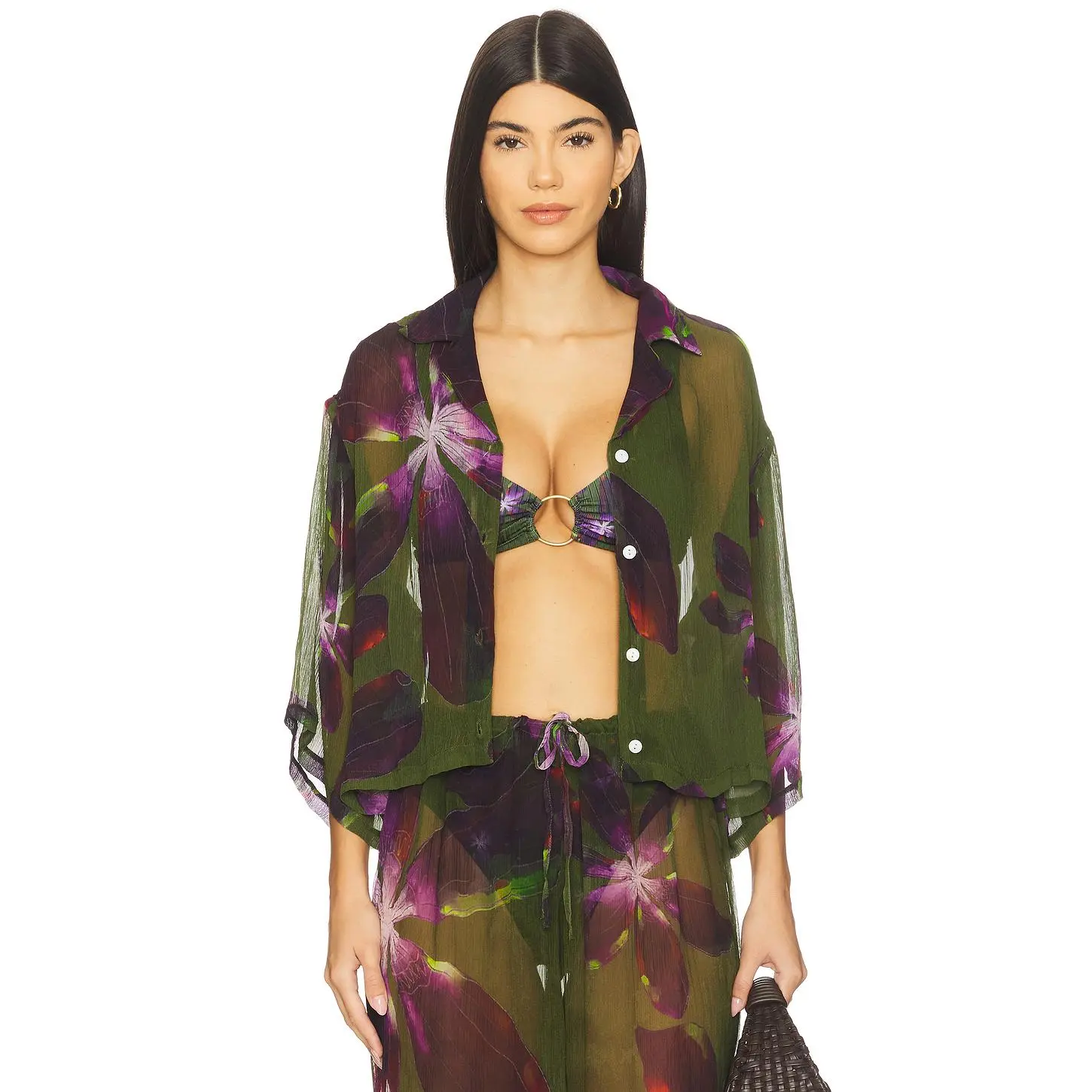 vitamin A Petra Shirt in Watercolor Orchid