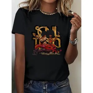 Retro Soul Train Graphic T-Shirt - Lightweight Short Sleeve Crew Neck 100% Tee for Parties, Concerts & Casual Wear; Fun Gift for Music Fans"