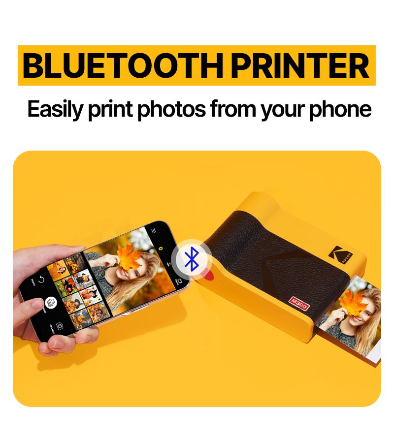 KODAK Mini 3 ERA 4PASS Portable Photo Printer (Printer + Initial 8 Sheets + 60 Sheets)