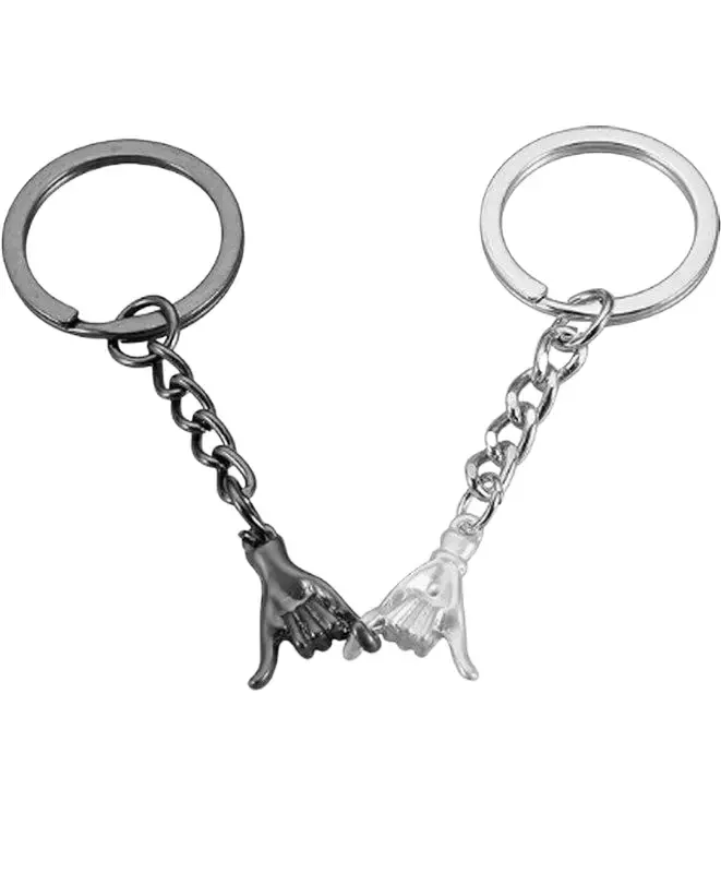 2-Piece Design-Focused Couple Keychains - Relationships Romance Gifts, Ideal for Valentine's Day, Festive & Party Supplies for Partners, Two Piece Sets
