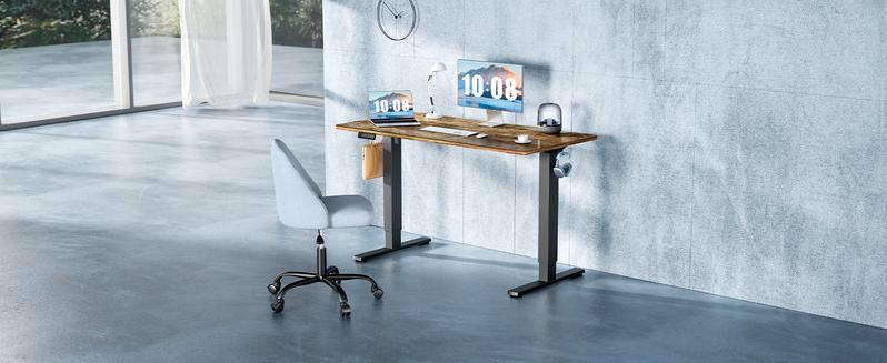 Electric Standing Desk Adjustable Height, with Memory Preset, Computer  Desk with T-Shaped Bracket Suitable for Home Office