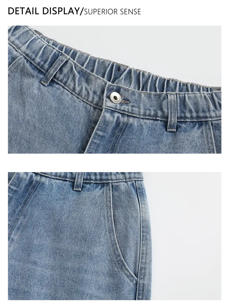 2-pack men’s long pants, men’s jeans, men’s cotton-blend jeans, loose straight wide-leg jeans.Retro washed design, available in multiple colors, suitable for everyday casual wear, school commuting, short trips, and holiday gatherings—ideal for a variety
