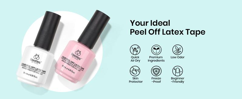 beetles Liquid Latex for Nails 30ml Latex Liquid Nail Peel off Cuticle Guard for Nail Polish with Plastic Nail Care Stick White Pink Liquid Latex Barrier Protector beetles Liquid Latex for Nails 30ml Latex Liquid Nail Peel off Cuticle Guard for Nail Polish with Plastic Nail Care Stick White Pink Liquid Latex Barrier Protector