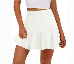 Cicy Bell Womens Bubble Mini Skirt Casual Elastic Waist Y2k Puffy Summer A-line Skirts