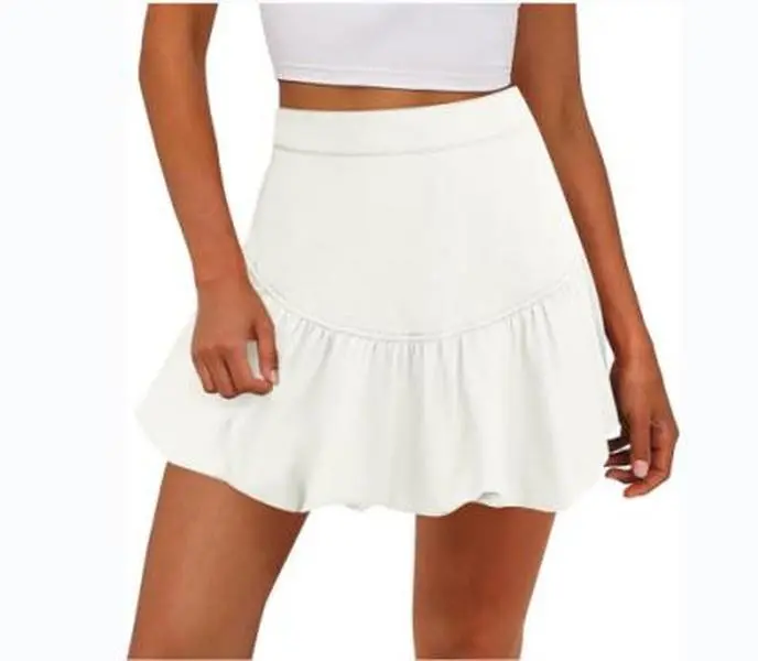 Cicy Bell Womens Bubble Mini Skirt Casual Elastic Waist Y2k Puffy Summer A-line Skirts