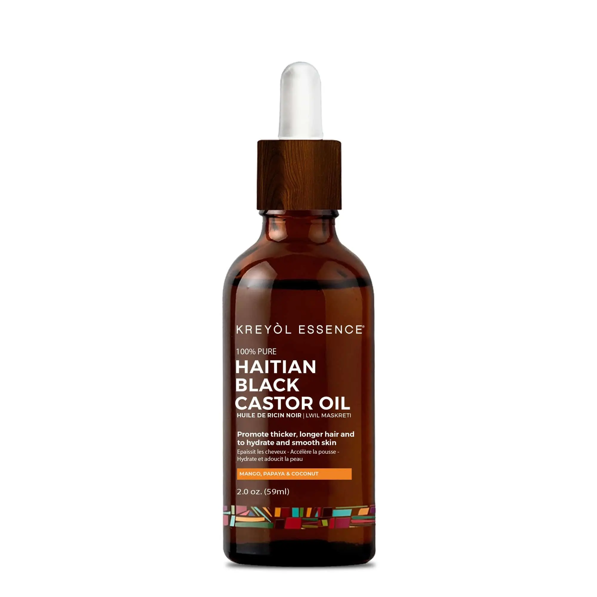Haitian Black Castor Oil - Mango Papaya & Coconut (2oz)