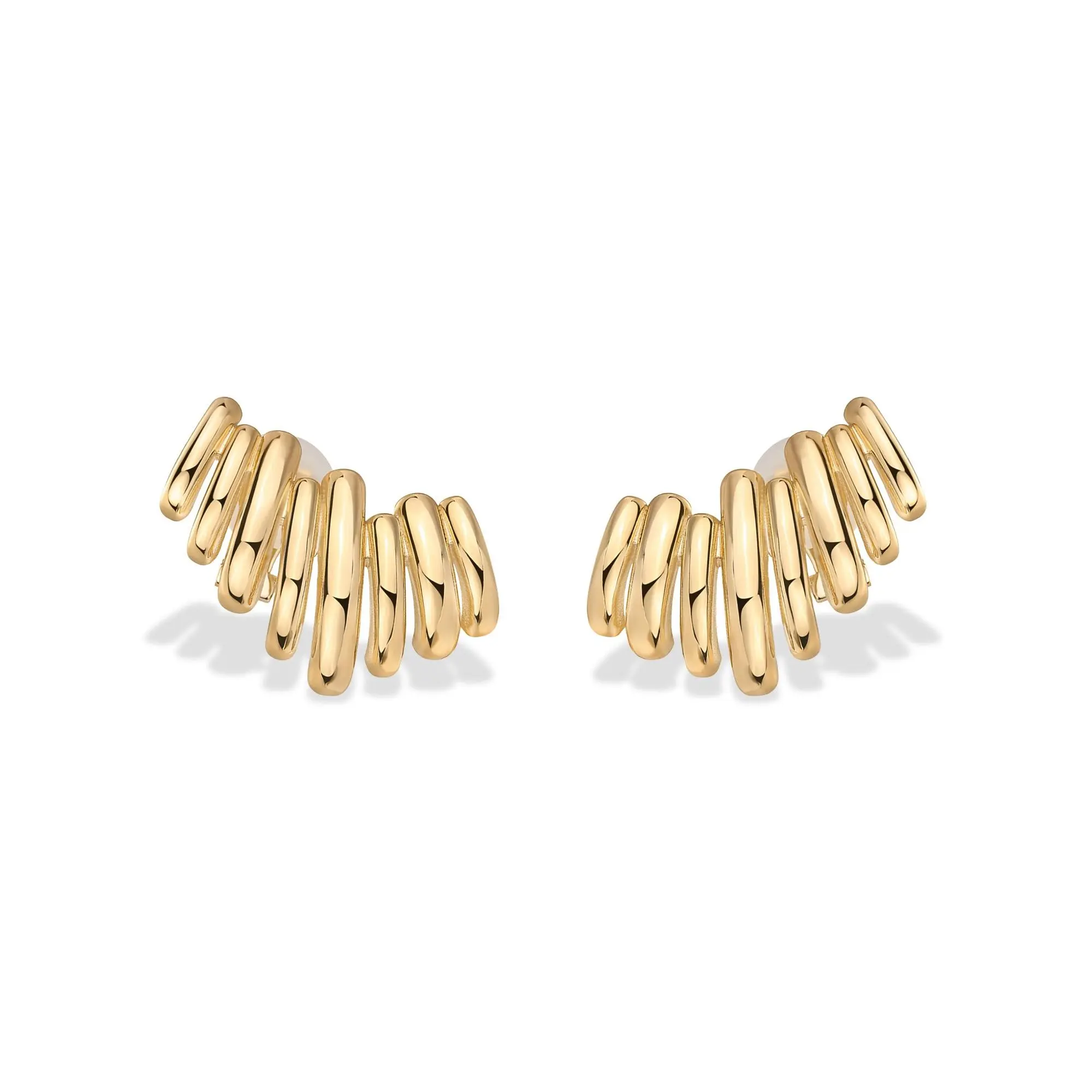 PAVOI 14K Gold Plated Statement Climber Stud Earrings for Women PAVOI 14K Gold Plated Statement Climber Stud Earrings for Women