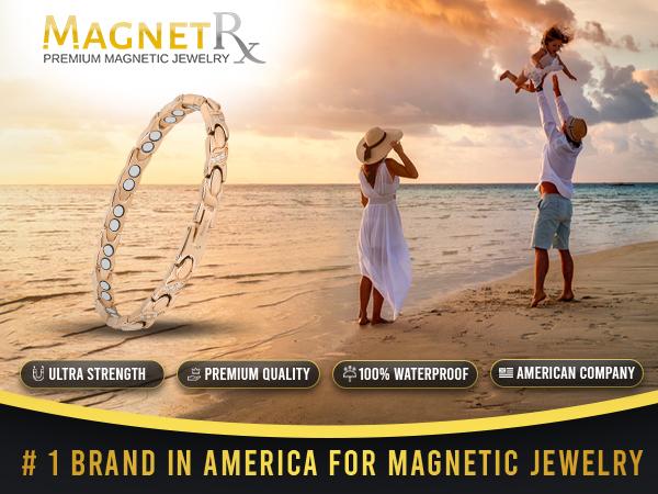 MagnetRX Women's Ultra Strength Magnetic Bracelet Crystal XO (Rose Gold) MagnetRX Women's Ultra Strength Magnetic Bracelet Crystal XO (Rose Gold)