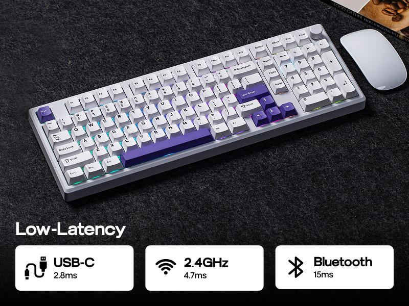 Epomaker Galaxy100 1800 ANSI Layout VIA Gaming Wireless Keyboard with Knob - Aluminum Gasket Keyboard with Cushioning Materials South-Facing RGB Backlight Hot-Swap Tri-Mode USB-C/BT 5.0/2.4GHz keyboards for gaming creamy keyboard TikTokShopJumpstartSale Epomaker Galaxy100 1800 ANSI Layout VIA Gaming Wireless Keyboard with Knob - Aluminum Gasket Keyboard with Cushioning Materials South-Facing RGB Backlight Hot-Swap Tri-Mode USB-C/BT 5.0/2.4GHz keyboards for gaming creamy keyboard TikTokShopJumpstartSale