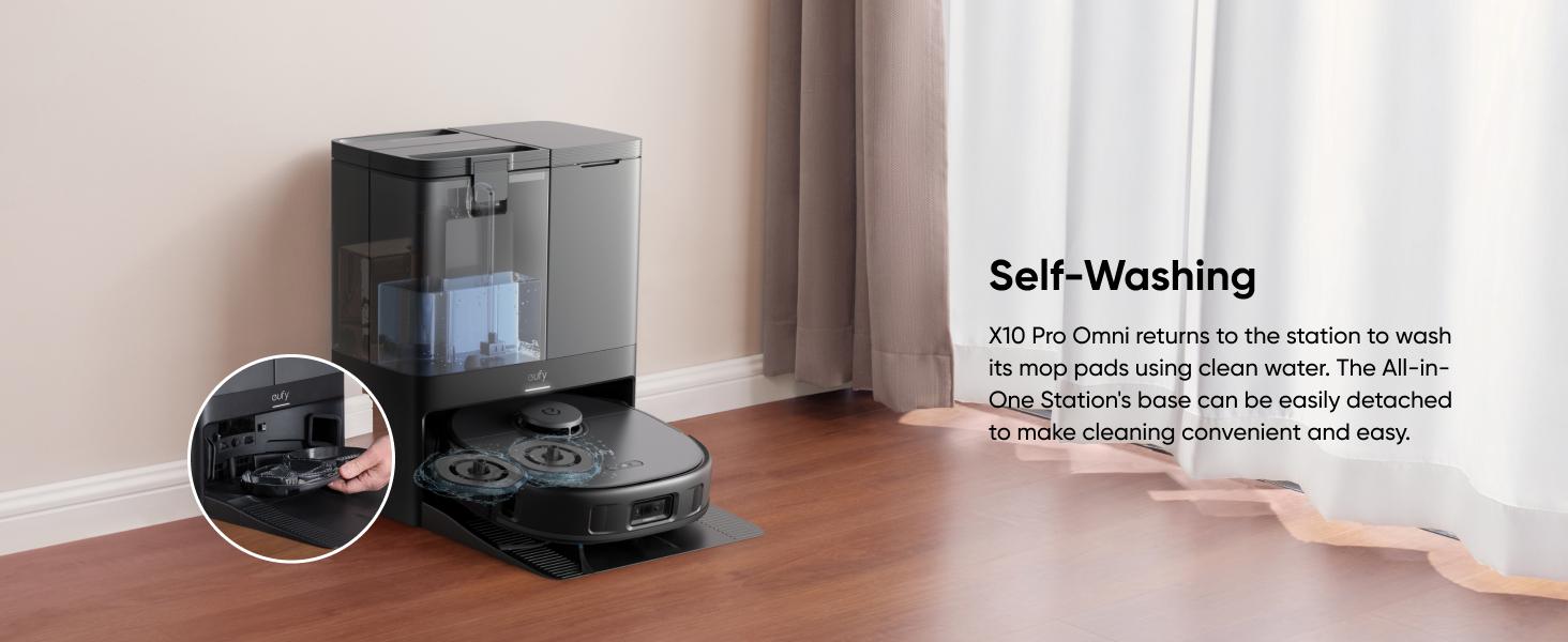 eufy 6-Pack Large Capacity Dust Bags Compatible with X10 Pro Omni Robot Vacuum