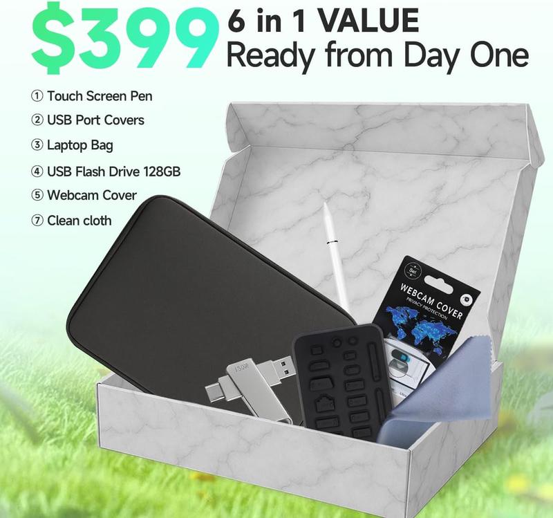 Dell Inspiron 15 Touchscreen Laptop | Intel 10-Core i7-1355U | Intel UHD Graphics | 15.6" FHD Anti-Glare Display | Windows 11 Pro | Copilot-AI | Wi-Fi 6 |  w/Accessories | 16GB RAM, 1TB SSD