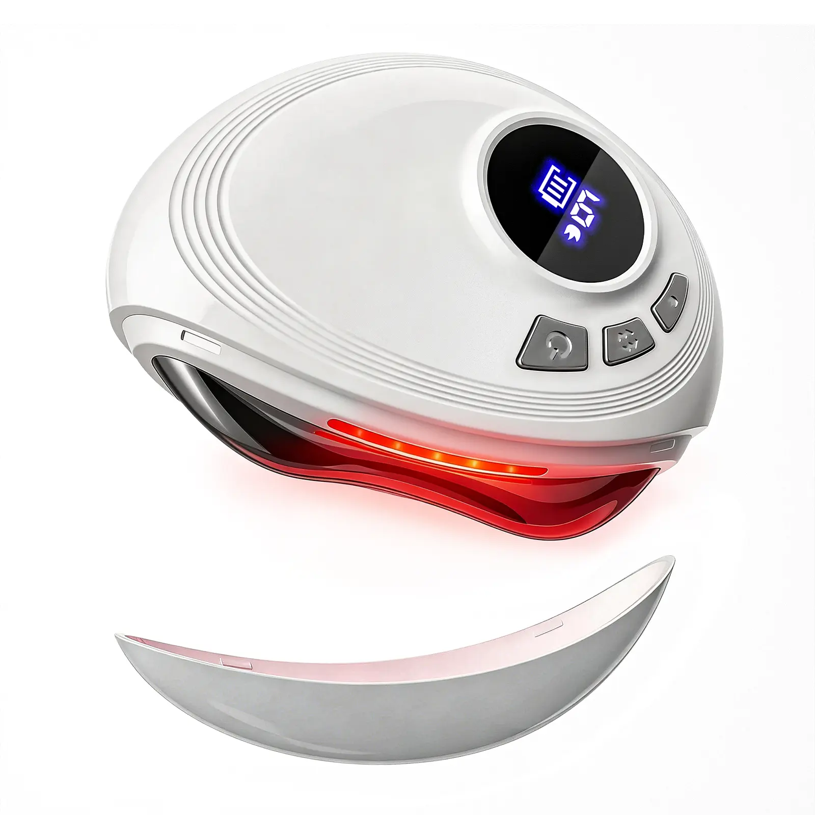 SHMHE Plastic Smart Electric Gua Sha Tool - Facial Brush for Face Sculpting & Massaging, 9-Level Heat Vibration, Red LED Light Therapy Skin Care Device, Neck Lift, Waterproof, Rechargeable 400mAh Battery,back to school,back to school haul