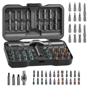 【FathersDayGift】SEESE 38 in 1 DlY Screwdriver Set,1 Set SwitchableScrewdriver Shape Magnetic Screwdriver Set,Compact and Portable Ratchet Screw0driver SetHome Repair Tool Box fathersdaygift