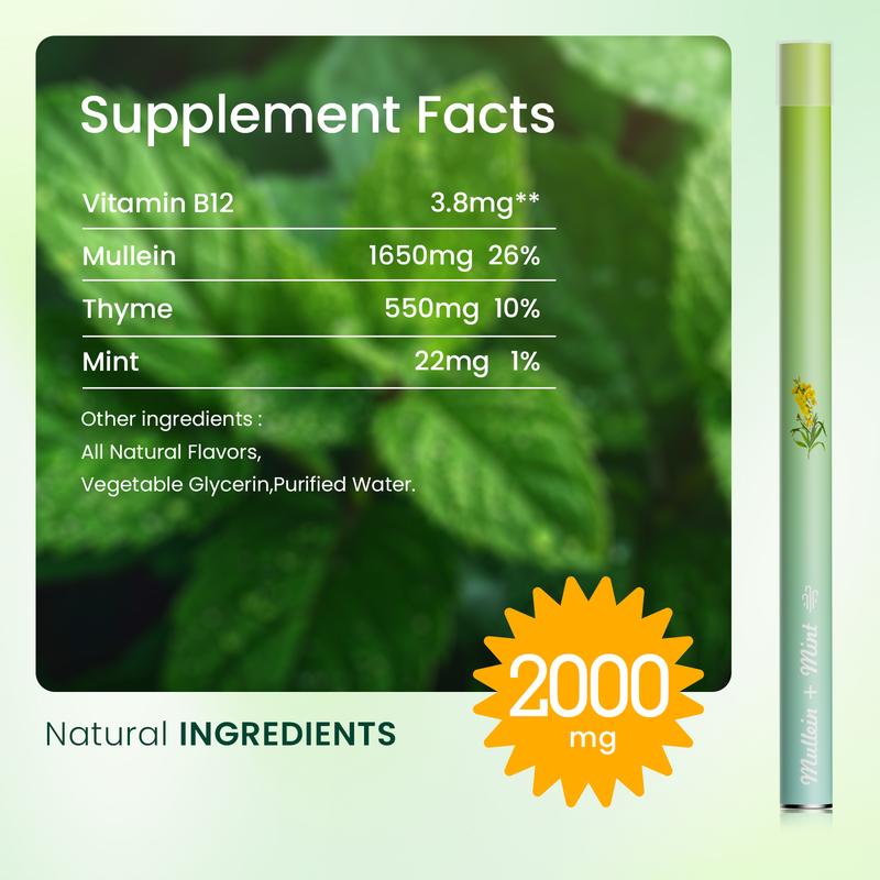 Coofeel Natural peppermint herbal essential oil oral energy bar - supports health