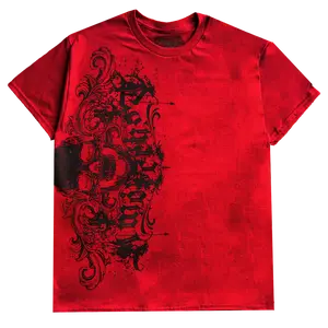 "STAINED" T-SHIRT (CARDINAL RED)