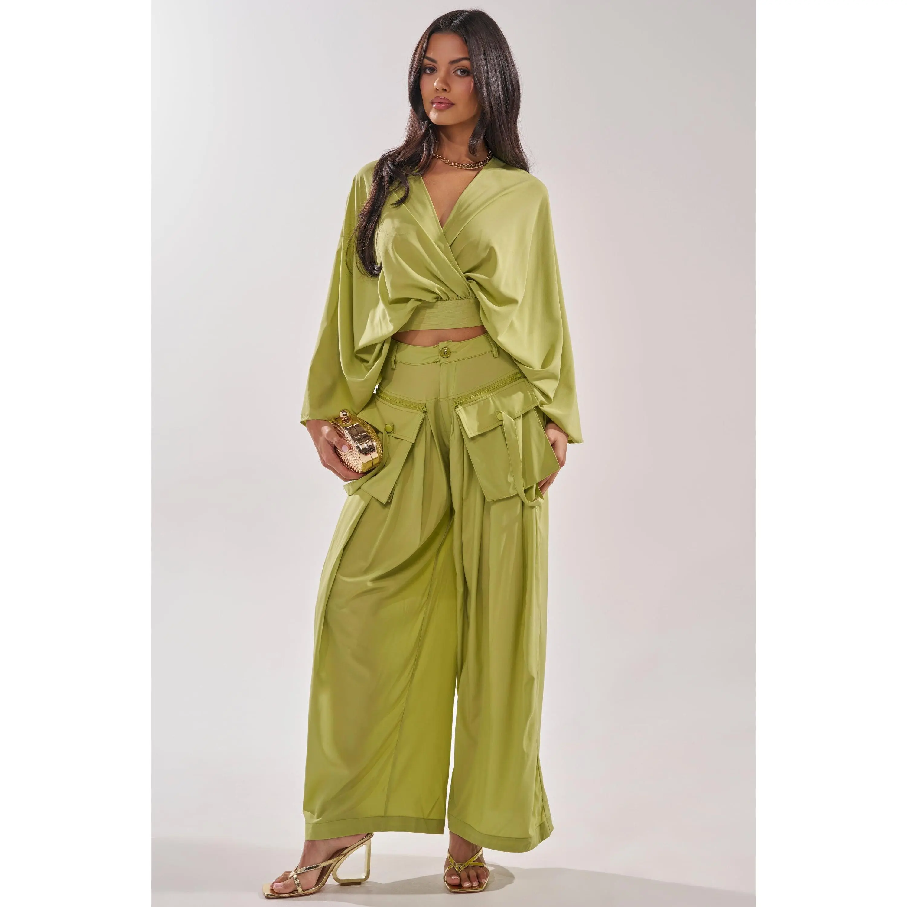 TALK ABOUT ME TROUSER IN CHARTREUSE TALK ABOUT ME TROUSER IN CHARTREUSE