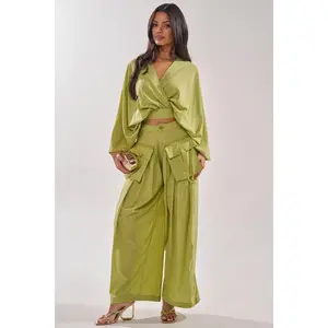 TALK ABOUT ME TROUSER IN CHARTREUSE