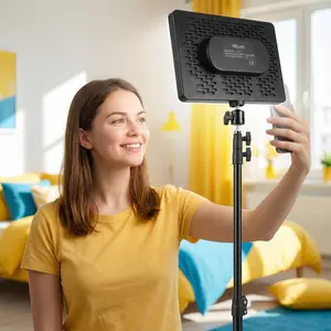 Video Light Kit with 63" Tripod Stand - Dimmable 2800-6500K Studio Lighting for Video Recording/Game Streaming/YouTube/TikTok - Professional Photography & Valentine's Day Content Creation Essential SuperBowl