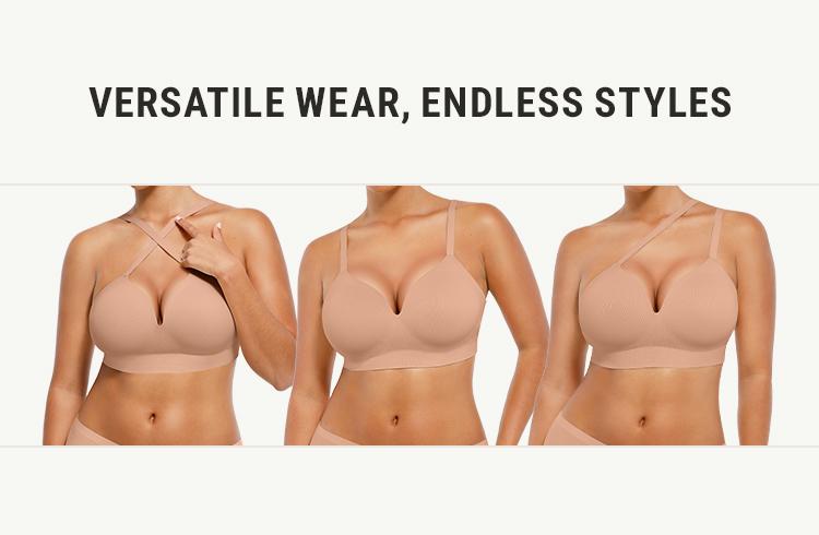 FeelinGirl Wireless Push Up Bra for Women, Seamless Comfort Bralettes No Underwire Supportive Full Coverage Everyday Bras  livestream#21 dealsforyoudays